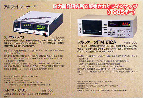 脳波バイオフィードバック装置